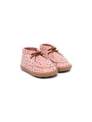 Pèpè bottines en daim à étoiles - Rose