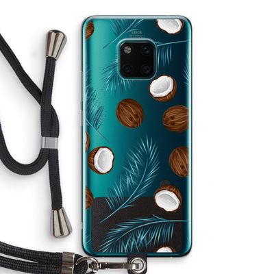 Kokosnoot roze: Huawei Mate 20 Pro Transparant Hoesje met koord Kokosnoot roze: Huawei Mate 20 Pro Transparant Hoesje met koord