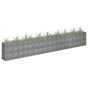 VidaXL Gabion plantenbak verhoogd 360x30x60 cm gegalvaniseerd staal