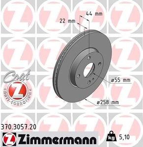 Remschijf Coat Z 370305720