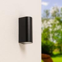 Douglas LED Wandlamp dimbaar - 2x GU10 - IP65 - Up & Down Light - Zwart - Voor binnen en buiten - Modern