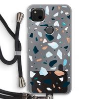 Terrazzo N°13: Pixel 4a Transparant Hoesje met koord
