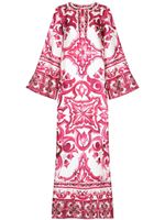 Dolce & Gabbana robe longue à impimé Majolica - Rose