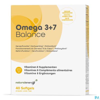 Natural Energy Omega 3+7 Balance 40 Capsules