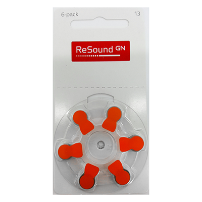 10x ReSound 13 Hoortoestelbatterijen