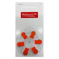 10x ReSound 13 Hoortoestelbatterijen