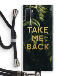 Take me back: Samsung Galaxy Note 10 Plus Transparant Hoesje met koord