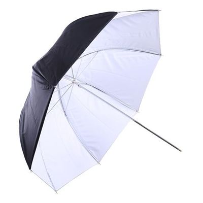 Falcon eyes flitsparaplu ur-48wb wit/zwart 122 cm