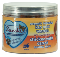 Renske gezonde beloning mini hartjes kip/wortel hondensnack 100gr