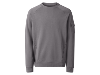 esmara Men Heren hoodie of trui (Grijs, S)