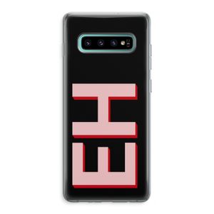 Monogram: Samsung Galaxy S10 Plus Transparant Hoesje