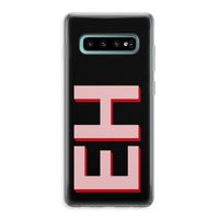 Monogram: Samsung Galaxy S10 Plus Transparant Hoesje Monogram: Samsung Galaxy S10 Plus Transparant Hoesje