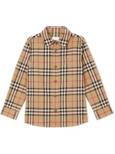 Burberry Kids chemise à carreaux - Tons neutres