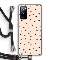 Kleine kattenkopjes: Samsung Galaxy S20 FE / S20 FE 5G Transparant Hoesje met koord Kleine kattenkopjes: Samsung Galaxy S20 FE / S20 FE 5G Transparant Hoesje met koord