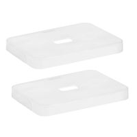 Set van 2x stuks deksels transparant voor Sunware opbergbox van 9/13/18/25 liter Sigma serie - thumbnail