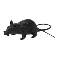 Horror decoratie rat zwart 22 cm - thumbnail