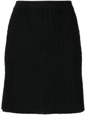 Givenchy minijupe à motif monogrammé en jacquard - Noir
