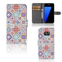 Samsung Galaxy S7 Edge | Bookcase | Tiles Color