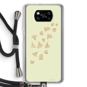 Falling Leaves: Xiaomi Poco X3 Pro Transparant Hoesje met koord