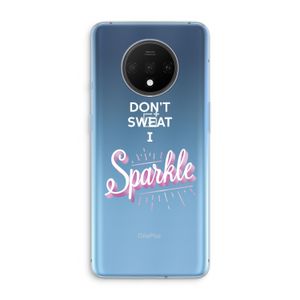 Sparkle quote: OnePlus 7T Transparant Hoesje