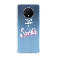 Sparkle quote: OnePlus 7T Transparant Hoesje