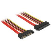 DeLOCK 84919 SATA-kabel 0,3 m SATA 22-pin Zwart, Oranje, Rood, Geel - thumbnail