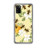 No flowers without bees: Samsung Galaxy A41 Transparant Hoesje No flowers without bees: Samsung Galaxy A41 Transparant Hoesje
