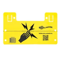 Bordje: pas op schrikdraad