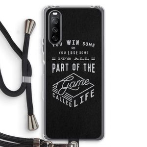 Life: Sony Sony Xperia 10 III Transparant Hoesje met koord