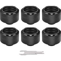Thermaltake Pacific C-PRO G1/4 PETG Tube 16mm OD Compression - Black (6-Pack Fittings) Waterkoelingfitting