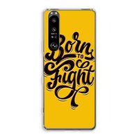 Born to Fight: Sony Xperia 1 III Transparant Hoesje