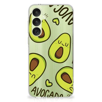 Samsung Galaxy A35 Telefoonhoesje met Naam Avocado Singing Samsung Galaxy A35 Telefoonhoesje met Naam Avocado Singing