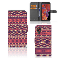 Samsung Galaxy Xcover 5 Telefoon Hoesje Aztec Paars - thumbnail