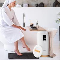 20L Handdoekwarmer met LED-Licht Draagbare Verwarmde Handdoekemmer voor 2 Extra Grote Handdoeken 0,5-24u Timer Wit 20L Handdoekwarmer met LED-Licht Draagbare Verwarmde Handdoekemmer voor 2 Extra Grote Handdoeken 0,5-24u Timer Wit