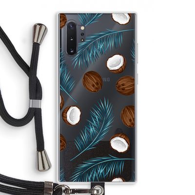 Kokosnoot roze: Samsung Galaxy Note 10 Plus Transparant Hoesje met koord