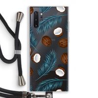 Kokosnoot roze: Samsung Galaxy Note 10 Plus Transparant Hoesje met koord