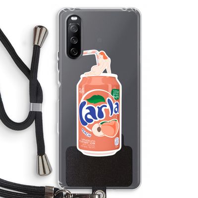 S(peach)less: Sony Sony Xperia 10 III Transparant Hoesje met koord