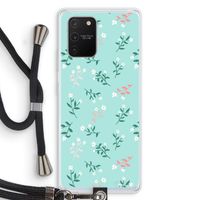 Small white flowers: Samsung Galaxy S10 Lite Transparant Hoesje met koord