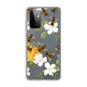 No flowers without bees: Samsung Galaxy A72 Transparant Hoesje