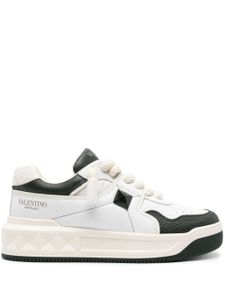 Valentino Garavani baskets One Stud en cuir - Blanc