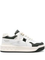 Valentino Garavani baskets One Stud en cuir - Blanc - thumbnail