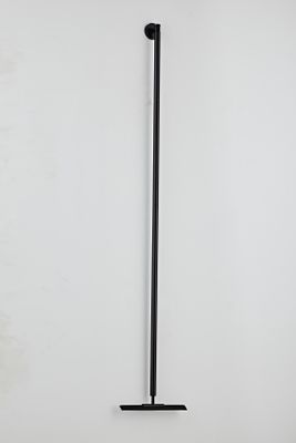 Vloerwisser SaniClear Nero | Incl.Wandbevestiging | Messing | Rond | Zwart mat