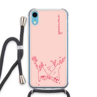 Best Friends: iPhone XR Transparant Hoesje met koord