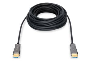 Digitus AK-330125-300-S HDMI-kabel HDMI / Glasvezel Aansluitkabel HDMI-A-stekker, HDMI-A-stekker 30.00 m Zwart 4K UHD