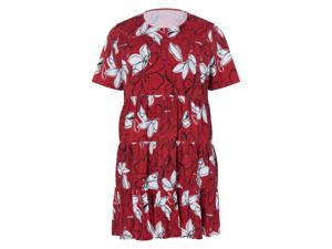 esmara Dames jurk - plus size (Rood/print, XL (48/50))