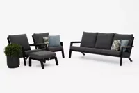 Trestino stoel-bank loungeset lausanne antraciet