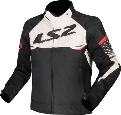 LS2 "apex" jas jacket apex men black/white/red size m