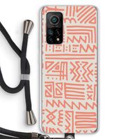 Marrakech Pink: Xiaomi Mi 10T 5G Transparant Hoesje met koord