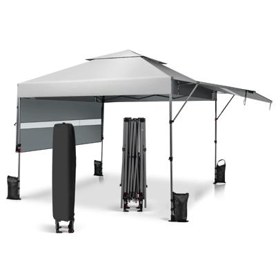 3 x 3 m Pop-up Paviljoen Vouwpaviljoen met Roltas 4 Zandzakken UV-Bescherming 50+ Feesttent Waterdicht Winterbestendig (Wit)