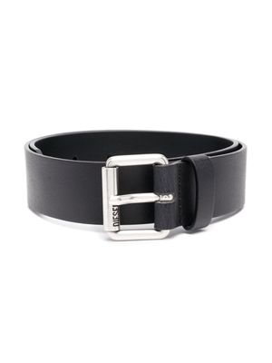 Diesel Kids ceinture à logo gravé - Noir